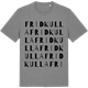 Mid Heather Gray t-shirt med Fridkulla ordlek t-shirt