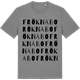Mid Heather Gray t-shirt med Fröknabo ordlek t-shirt