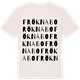 Vintage White t-shirt med Fröknabo ordlek t-shirt