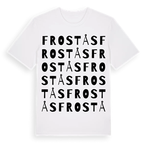 Frostås ordlek t-shirt – ekologisk bomull t-shirt från Pinshirt