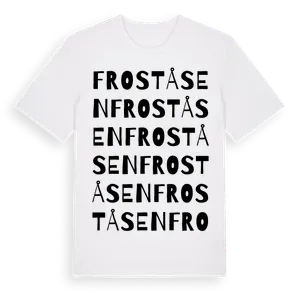 Froståsen ordlek t-shirt – ekologisk bomull t-shirt från Pinshirt