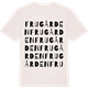 Vintage White t-shirt med Frugården ordlek t-shirt