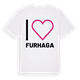 Jag älskar Furhaga t-shirt stort tryck