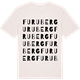 Vintage White t-shirt med Furuberg ordlek t-shirt
