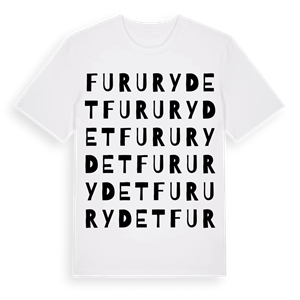 Fururydet ordlek t-shirt – ekologisk bomull t-shirt från Pinshirt
