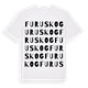White t-shirt med Furuskog ordlek t-shirt