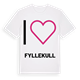 Jag älskar Fyllekull t-shirt stort tryck