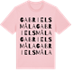 Pink Cotton t-shirt med Gabrielsmåla ordlek t-shirt