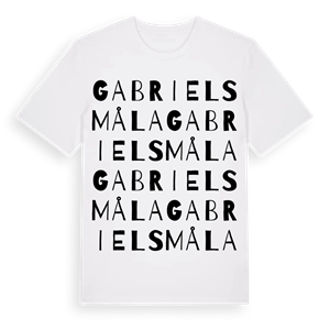 Gabrielsmåla ordlek t-shirt – ekologisk bomull t-shirt från Pinshirt