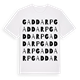 White t-shirt med Gaddarp ordlek t-shirt