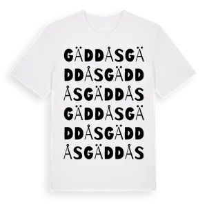 Gäddås ordlek t-shirt – ekologisk bomull t-shirt från Pinshirt