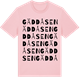 Pink Cotton t-shirt med Gäddåsen ordlek t-shirt