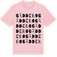 Pink Cotton t-shirt med Gäddebo ordlek t-shirt