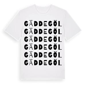 Gäddegöl ordlek t-shirt – ekologisk bomull t-shirt från Pinshirt