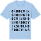 Blue Soul t-shirt med Gäddeviksholm ordlek t-shirt