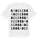 White t-shirt med Gådeberg ordlek t-shirt