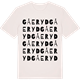 Vintage White t-shirt med Gåeryd ordlek t-shirt