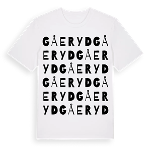 Gåeryd ordlek t-shirt – ekologisk bomull t-shirt från Pinshirt