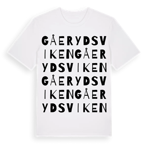 Gåerydsviken ordlek t-shirt – ekologisk bomull t-shirt från Pinshirt