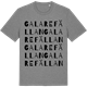Mid Heather Gray t-shirt med Galarefällan ordlek t-shirt