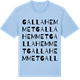 Blue Soul t-shirt med Gallahemmet ordlek t-shirt