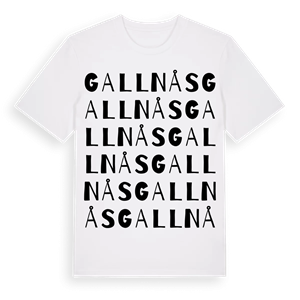 Gallnås ordlek t-shirt – ekologisk bomull t-shirt från Pinshirt