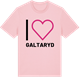 Pink Cotton t-shirt med Jag älskar Galtaryd t-shirt stort tryck