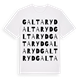 White t-shirt med Galtaryd ordlek t-shirt