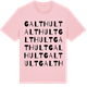 Pink Cotton t-shirt med Galthult ordlek t-shirt