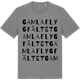Mid Heather Gray t-shirt med Gamla flygfältet ordlek t-shirt