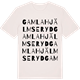 Vintage White t-shirt med Gamla Hjälmseryd ordlek t-shirt