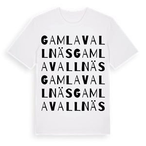 Gamla Vallnäs ordlek t-shirt – ekologisk bomull t-shirt från Pinshirt