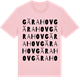 Pink Cotton t-shirt med Gärahov ordlek t-shirt