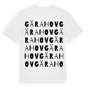 Gärahov ordlek t-shirt – ekologisk bomull t-shirt från Pinshirt