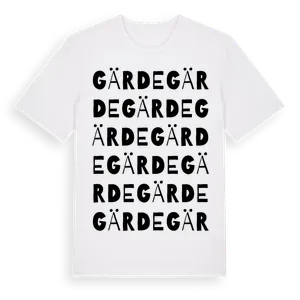 Gärde ordlek t-shirt – ekologisk bomull t-shirt från Pinshirt