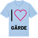 Blue Soul t-shirt med Jag älskar Gärde t-shirt stort tryck
