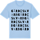Blue Soul t-shirt med Gärdeskvarn ordlek t-shirt