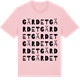 Pink Cotton t-shirt med Gärdet ordlek t-shirt