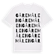 Gåremålen ordlek t-shirt