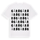 White t-shirt med Gårö ordlek t-shirt
