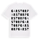 White t-shirt med Garstorp ordlek t-shirt