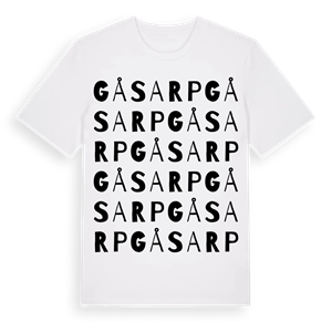 Gåsarp ordlek t-shirt – ekologisk bomull t-shirt från Pinshirt