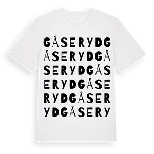 Gåseryd ordlek t-shirt – ekologisk bomull t-shirt från Pinshirt