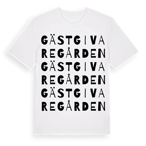 Gästgivaregården ordlek t-shirt – ekologisk bomull t-shirt från Pinshirt
