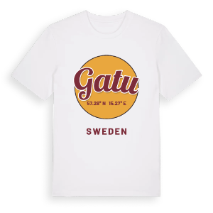 Gatu cirkel t-shirt – ekologisk bomull t-shirt från Pinshirt