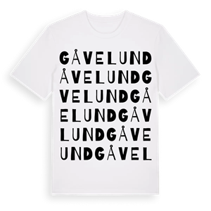 Gåvelund ordlek t-shirt – ekologisk bomull t-shirt från Pinshirt