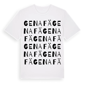 Genafä ordlek t-shirt – ekologisk bomull t-shirt från Pinshirt