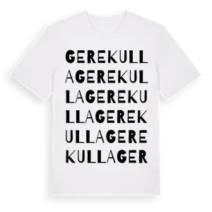Gerekulla ordlek t-shirt – ekologisk bomull t-shirt från Pinshirt