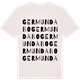 Vintage White t-shirt med Germundabo ordlek t-shirt