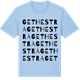 Blue Soul t-shirt med Gethestra ordlek t-shirt